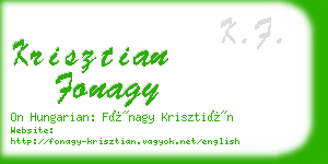 krisztian fonagy business card